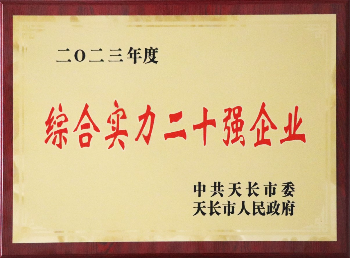 2023年度天長市綜合實力二十強(qiáng)企業(yè)